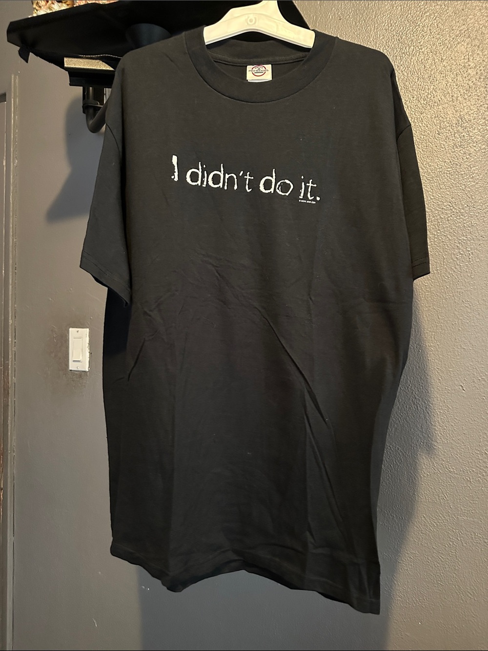 Delta Black Short-Sleeve 'I didn't do it.' Graphic Tee